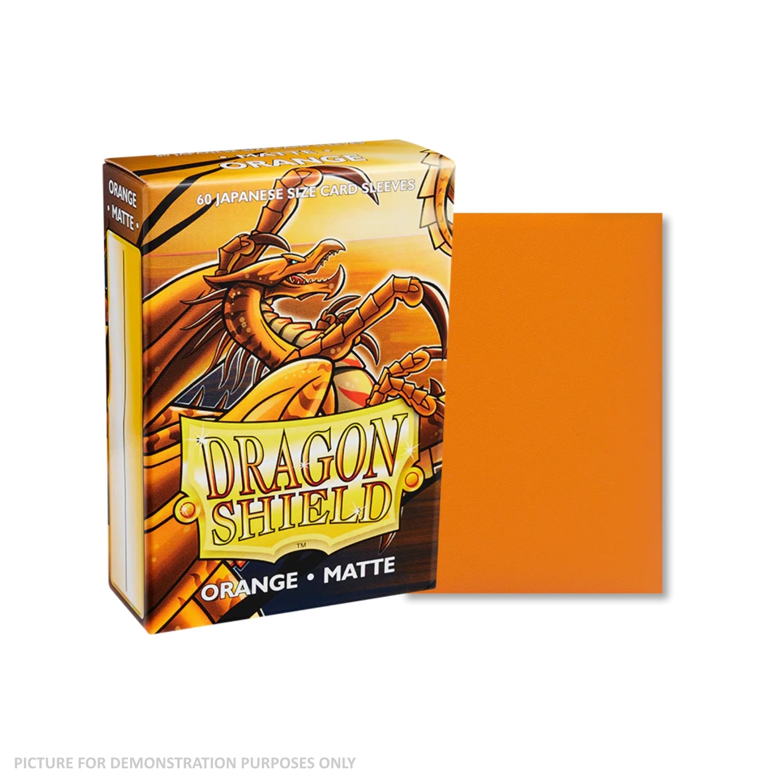 Dragon Shield 60 Japanese Size Card Sleeves - Matte Orange